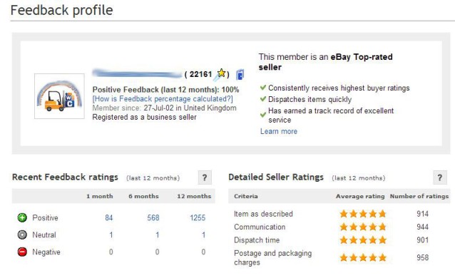 building positive feedback on ebay