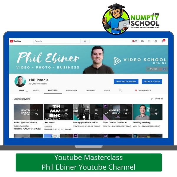 Youtube Masterclass Tutorial on Udemy