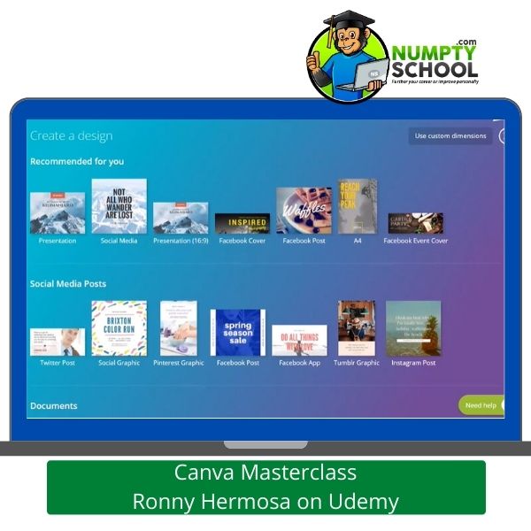 Canva Masterclass Tutorial Ronny Hermosa on Udemy