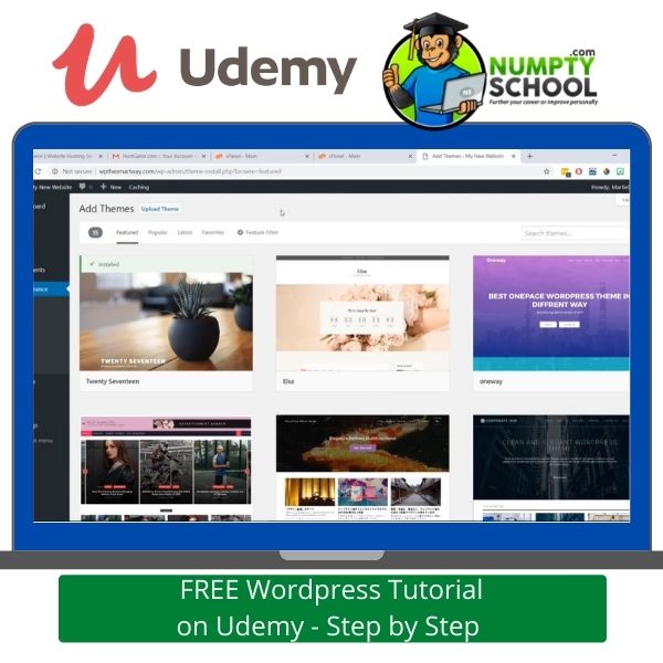 FREE WordPress Tutorial on Udemy - Step by Step