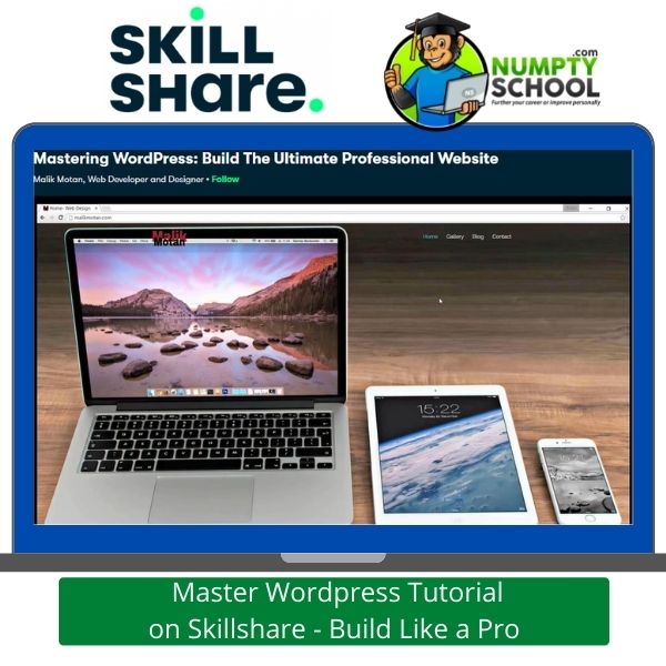 Master WordPress Tutorial on Skillshare - Build Like a Pro