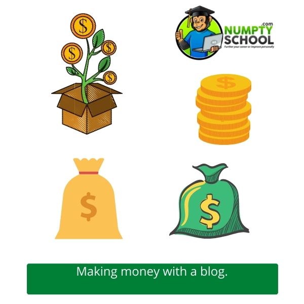 Making money with a blog.