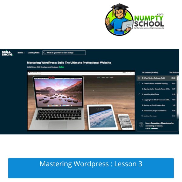 Mastering WordPress Lesson 3